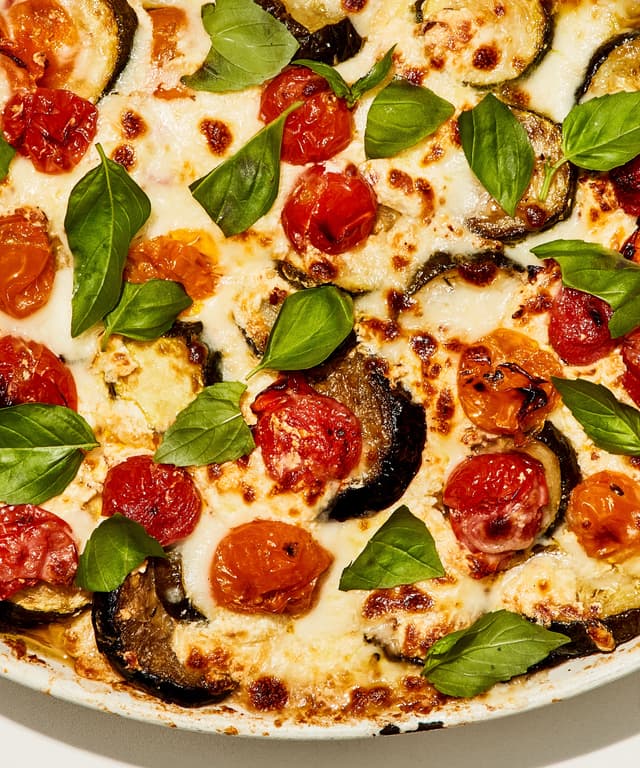 Cheesy ZucchiniEggplant Bake Punchfork