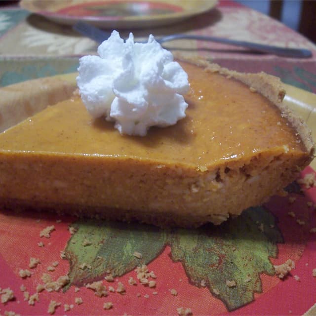 Pumpkin Cheese Pie with Condensed Milk Punchfork