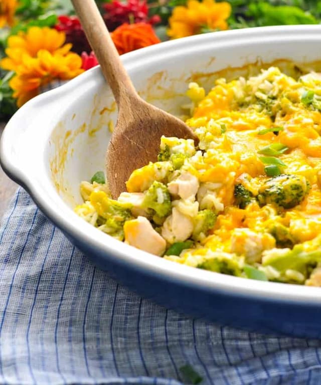 DumpandBake Chicken Broccoli Rice Casserole Punchfork
