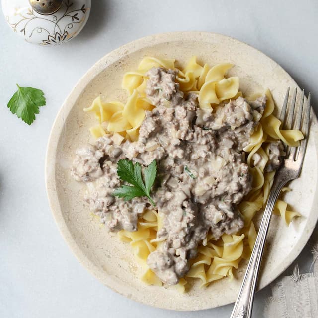 30Minute Easy Ground Beef Stroganoff Punchfork