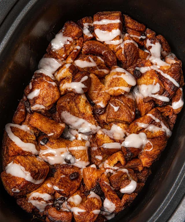 Slow Cooker Cinnamon Roll Casserole Punchfork