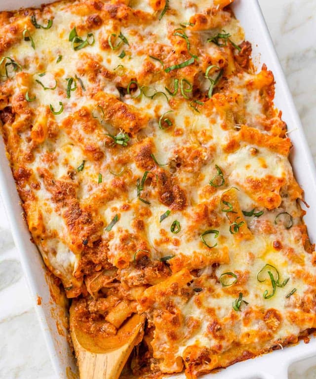 Baked Ziti (Easy Pasta Casserole) Punchfork