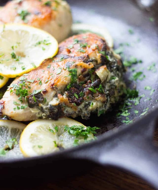 Spinach Artichoke Stuffed Chicken Punchfork