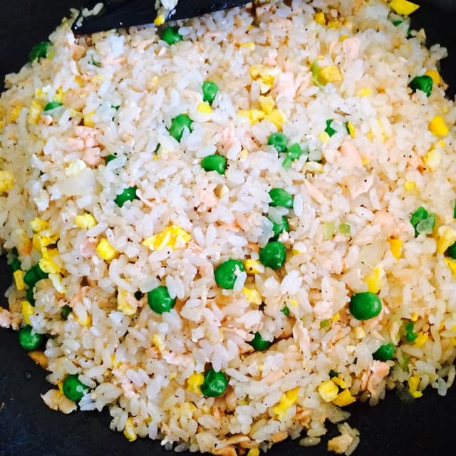 Mom's Smoked Salmon Fried Rice Punchfork