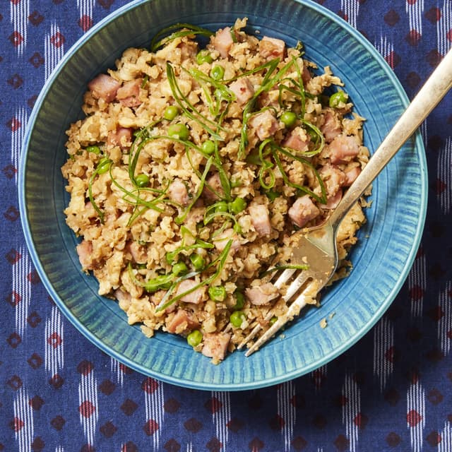 Cauliflower Fried Rice with Ham and Egg Punchfork