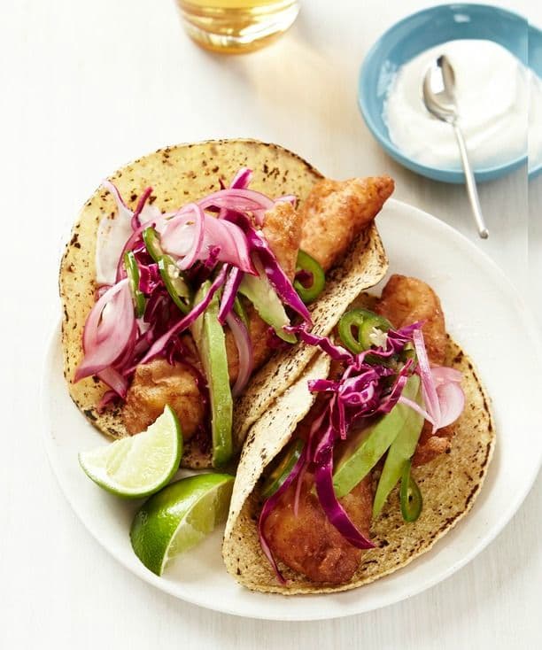 BeerBattered Fish Tacos Punchfork