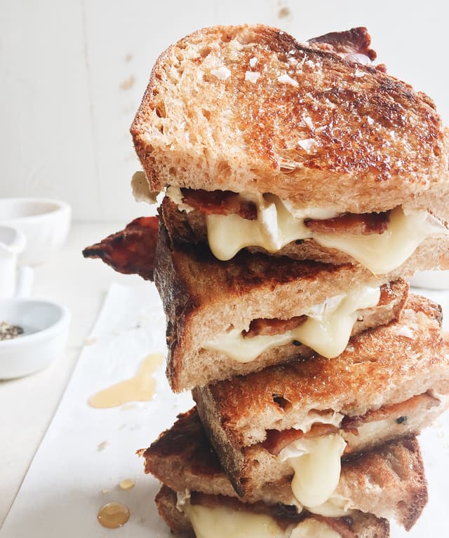 Sticky Finger Maple Bacon Grilled Cheese Punchfork