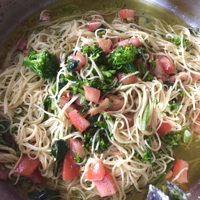 (A Most Unorthodox) Broccolini Aglio e Olio Punchfork