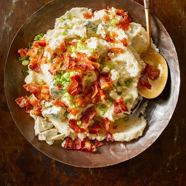 BaconBlue Cheese Mashed Potatoes Punchfork