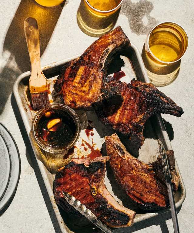 CaramelGlazed Pork Chops Punchfork