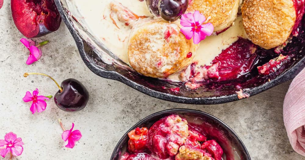 DoubleCrust Stone Fruit Cobbler Punchfork