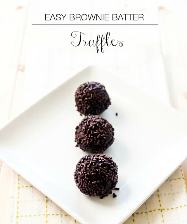 Easy Brownie Batter Truffles Punchfork