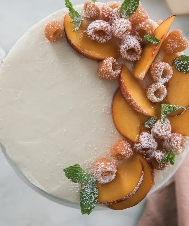 Peach Maple Yogurt Cake Punchfork