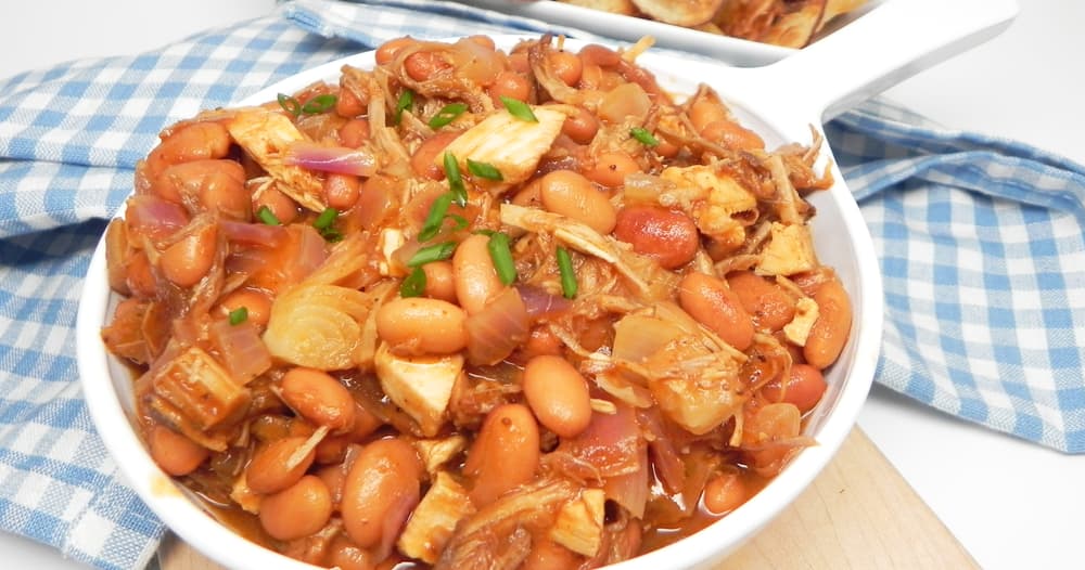 Instant Pot Pulled Pork and Beans Punchfork