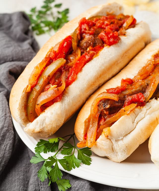 Sausage and Pepper Sandwiches Punchfork