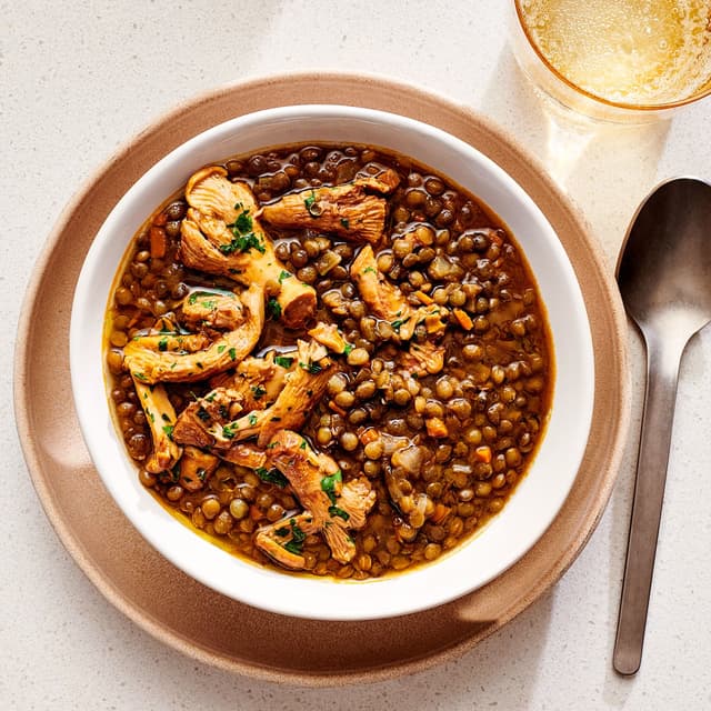 Italian Lentil and Chanterelle Soup Punchfork