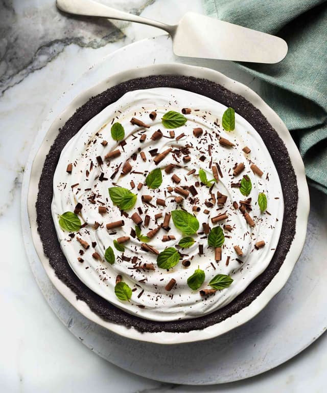 Fresh Mint Chocolate Pie Punchfork