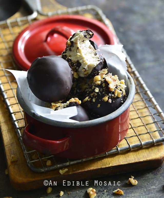 Keto ChocolateCoated Maple Walnut Cheesecake Truffles Punchfork