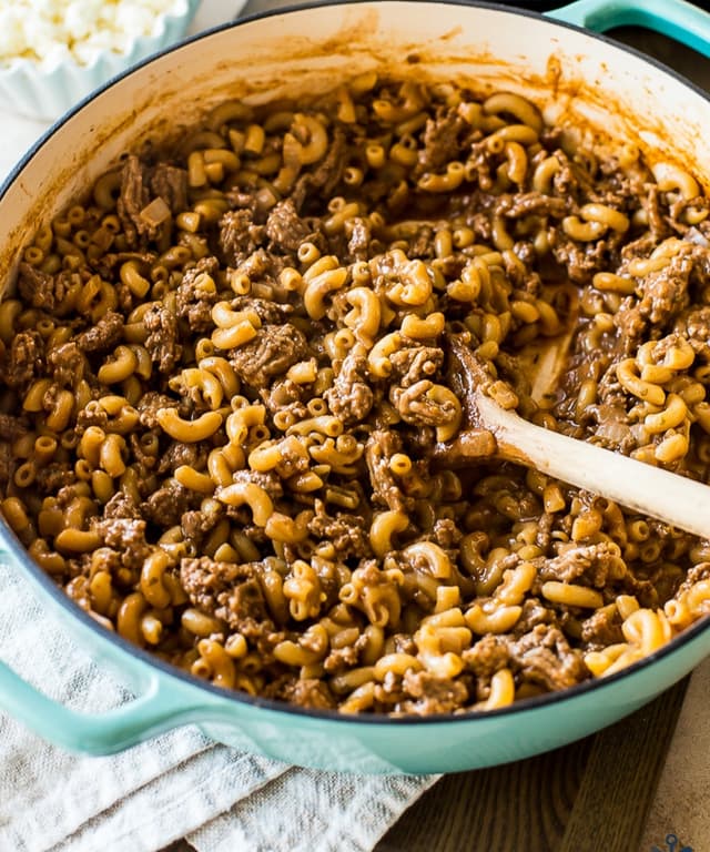 Homemade Greek Style Hamburger Helper Punchfork