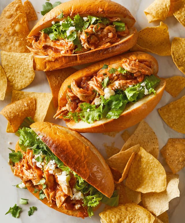 Pressure Cooker Chicken Salsa Tortas Punchfork