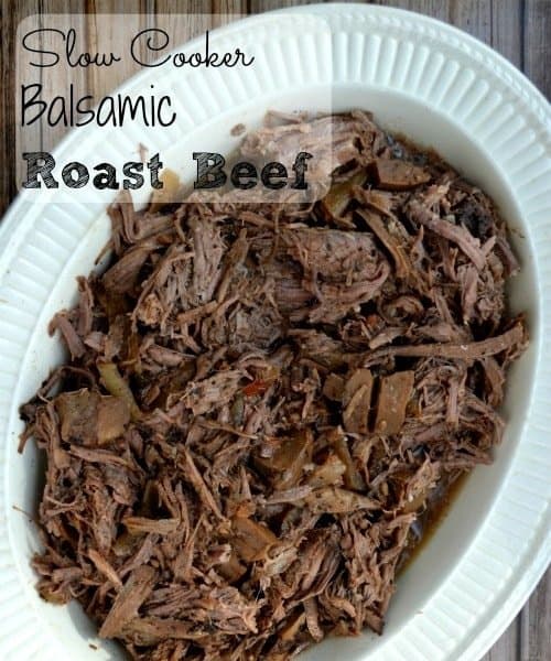 Slow Cooker Balsamic Roast Beef Punchfork
