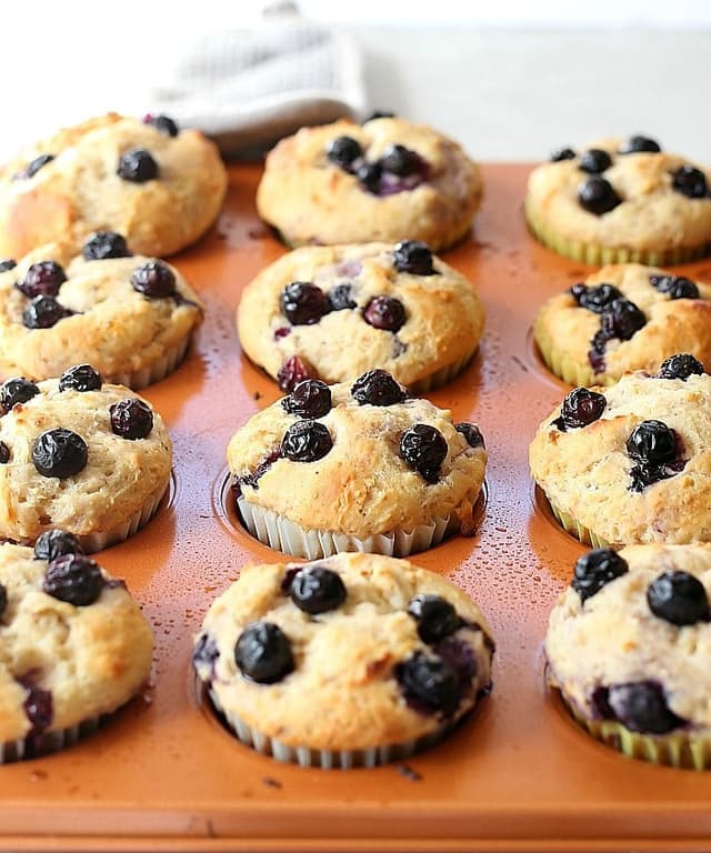 Blueberry Lemon Yogurt Muffins Punchfork
