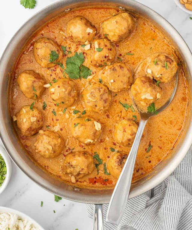 Thai Chicken Meatballs Punchfork