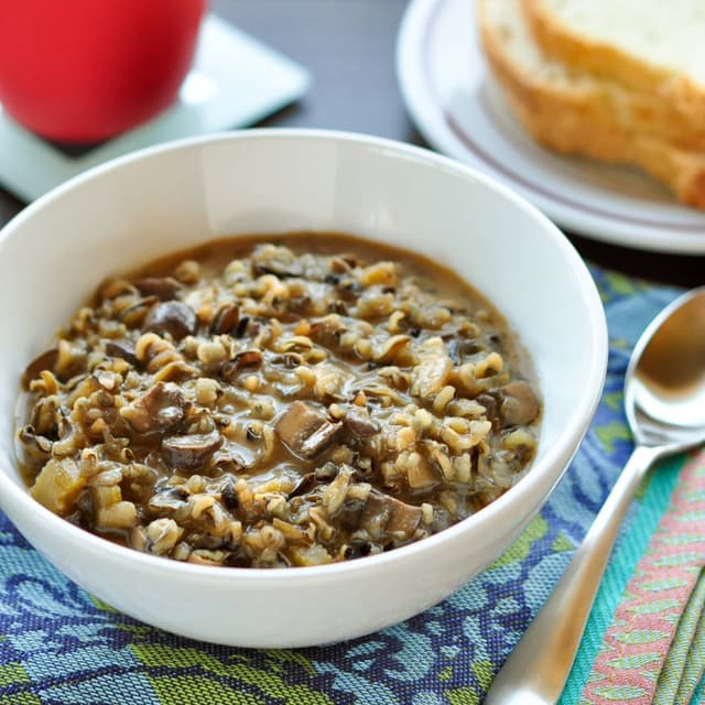 Wild Rice and Mushroom Soup Punchfork