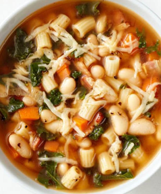 Pasta, Kale and White Bean Soup Punchfork