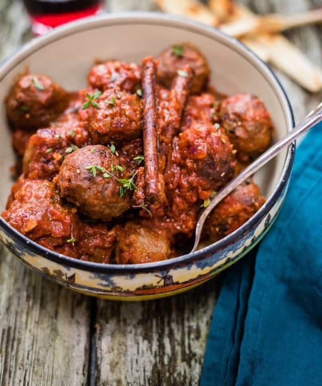 Soutzoukakia Greek Meatballs in Rich Tomato Sauce Punchfork
