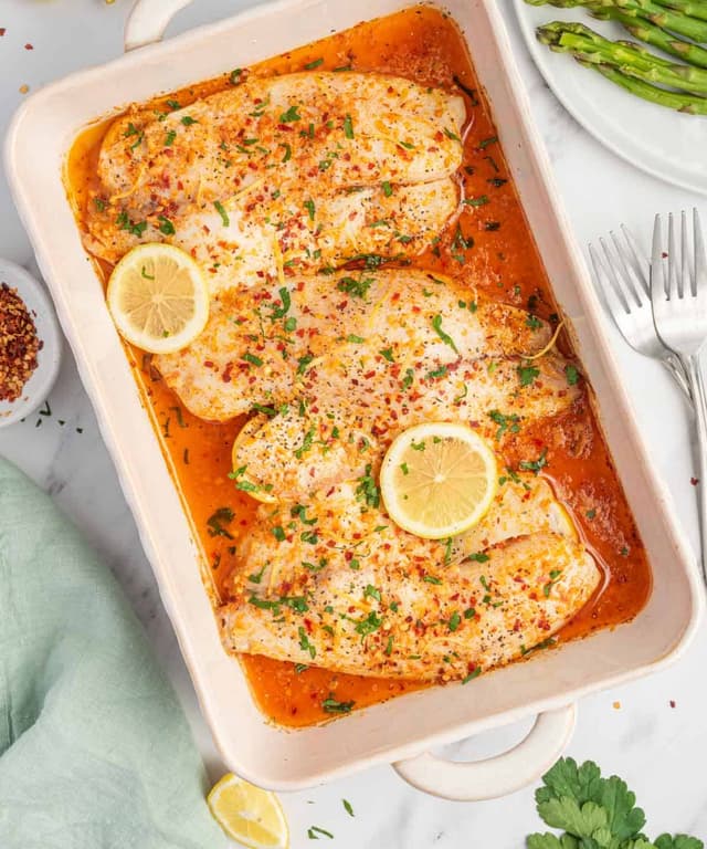 Garlic Butter Oven Baked Tilapia Punchfork