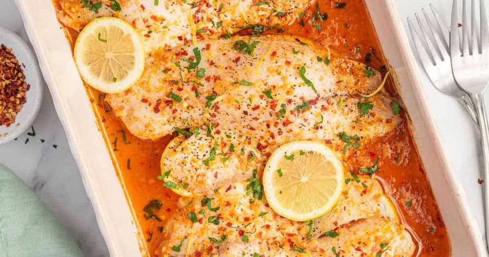 Garlic Butter Oven Baked Tilapia Punchfork