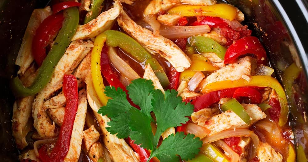 Slow Cooker Chicken Fajitas Punchfork