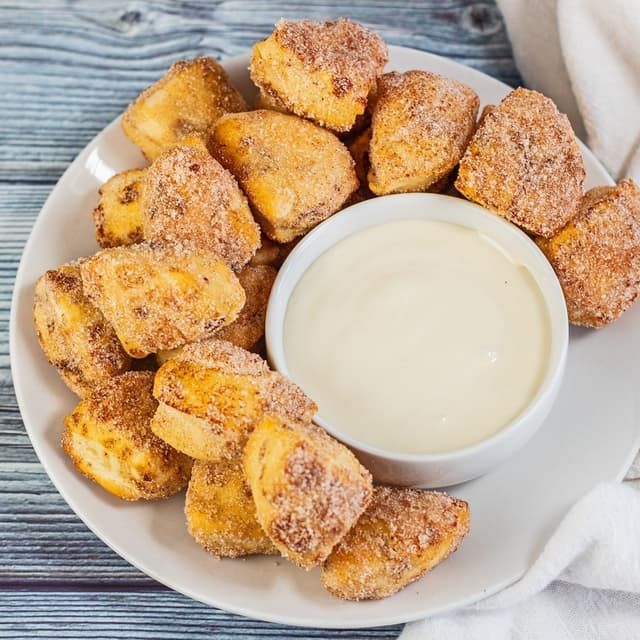 Air Fryer Cinnamon Roll Bites | Punchfork
