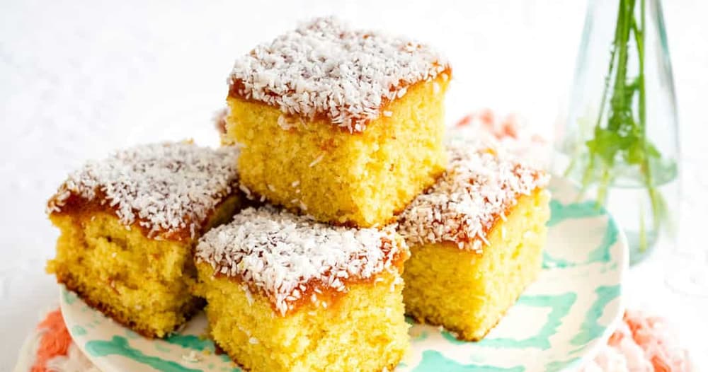Jam and Coconut Cake Punchfork