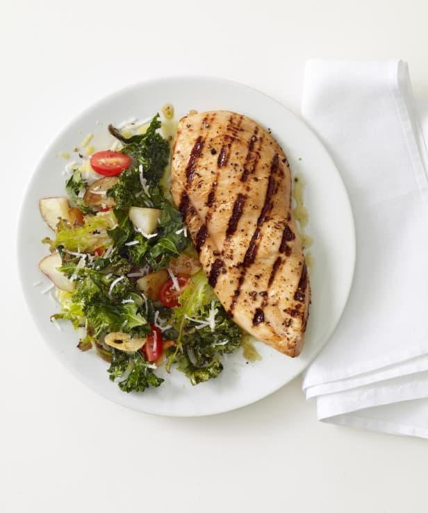 Grilled Chicken with Roasted Kale Punchfork
