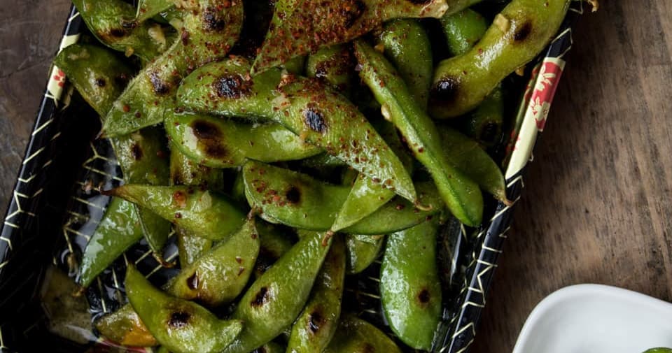 Charred Lemon Garlic Edamame Punchfork