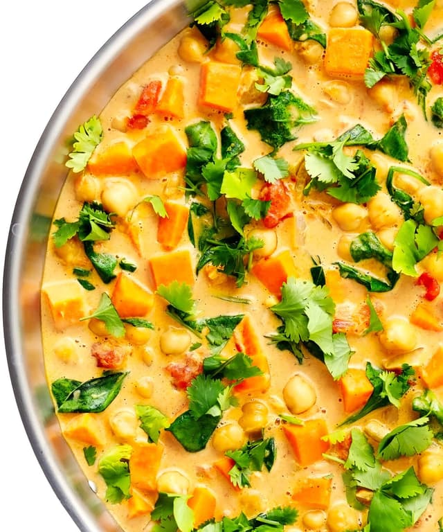 Sweet Potato Chickpea Coconut Curry Punchfork