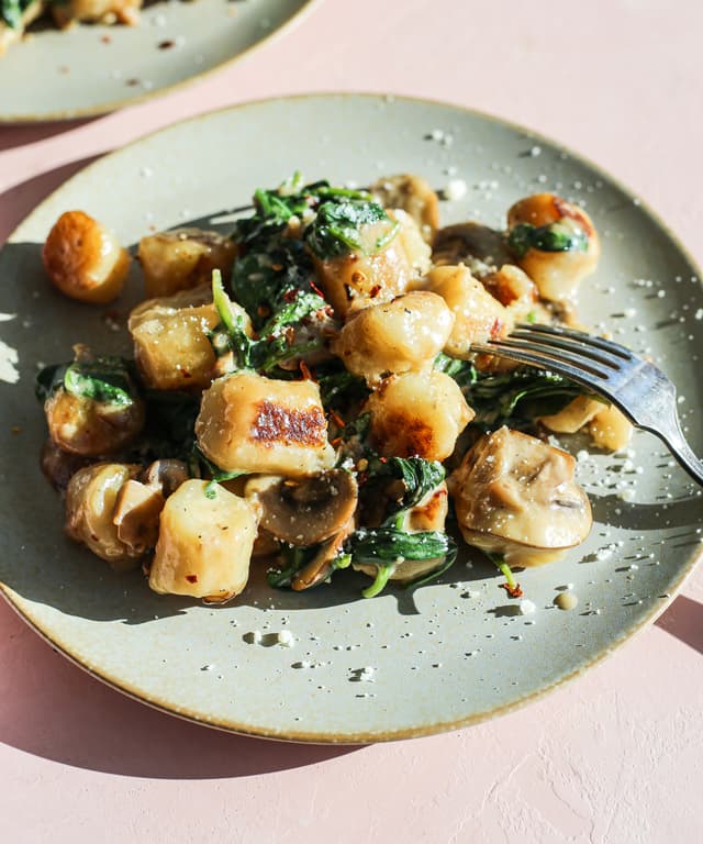 Creamy Mushroom Cauliflower Gnocchi Punchfork