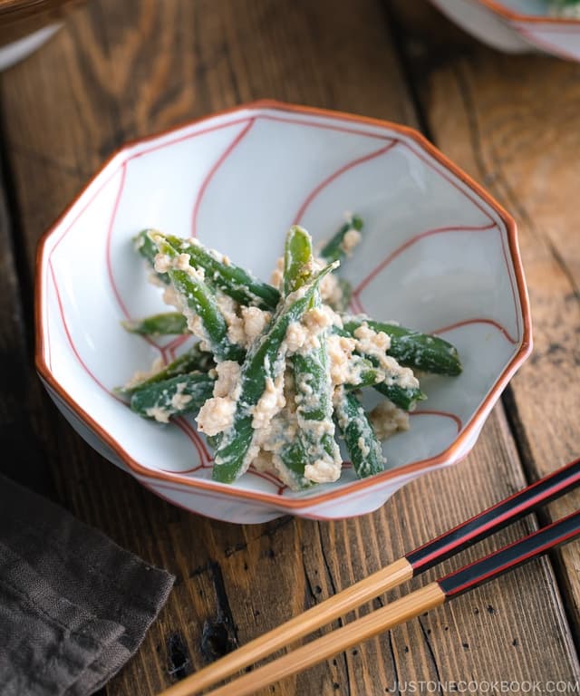 Green Bean Shiraae (Mashed Tofu Salad) Punchfork