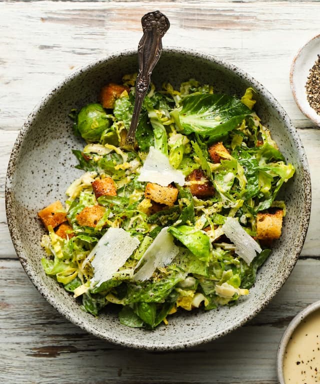 Brussel Sprouts Caesar Salad Punchfork
