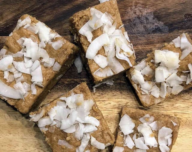 Tahini Protein Bars with Coconut and Oats Punchfork