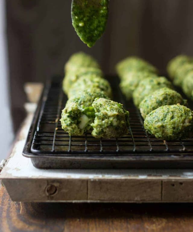 Chicken Spinach Meatballs Punchfork