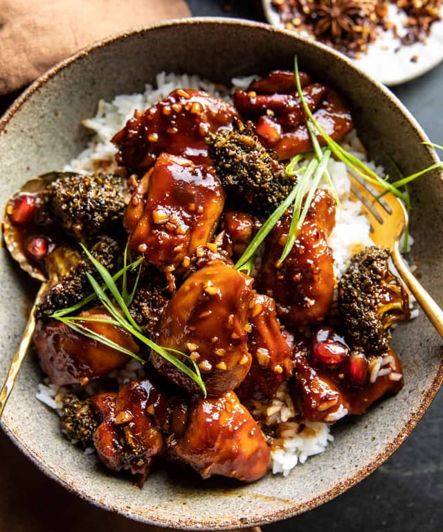 Sheet Pan Sticky Ginger Soy Chicken and Broccoli Punchfork