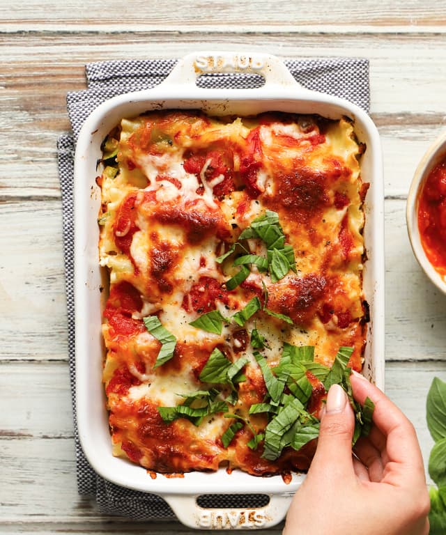 Vegetable Lasagna with a Homemade Tomato Sauce Punchfork