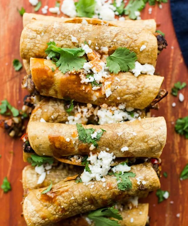 Baked Black Bean Taquitos Punchfork