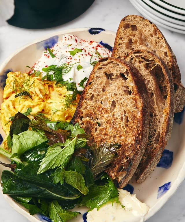 Spiced Eggs with Tzatziki Punchfork