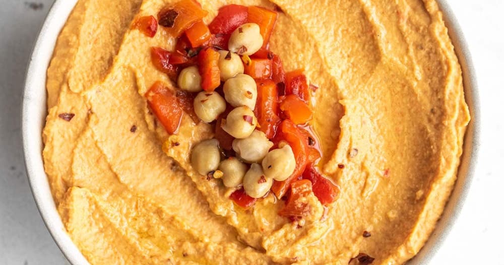 Roasted Red Pepper Hummus Punchfork