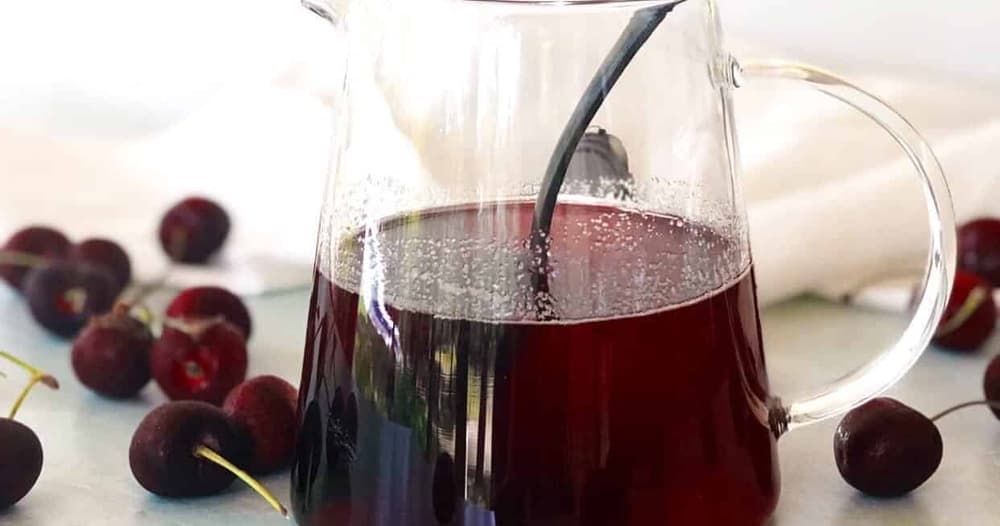 Sweet Cherry Simple Syrup Punchfork