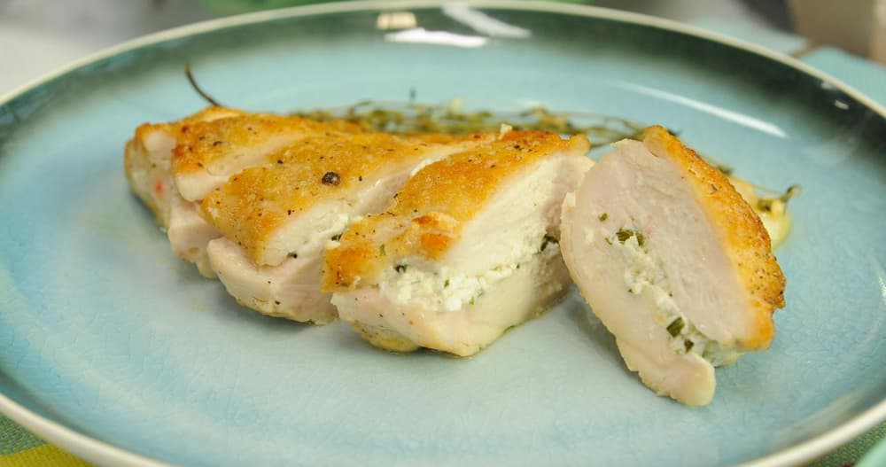 Goat Cheese and Herb Stuffed Chicken Breasts Punchfork